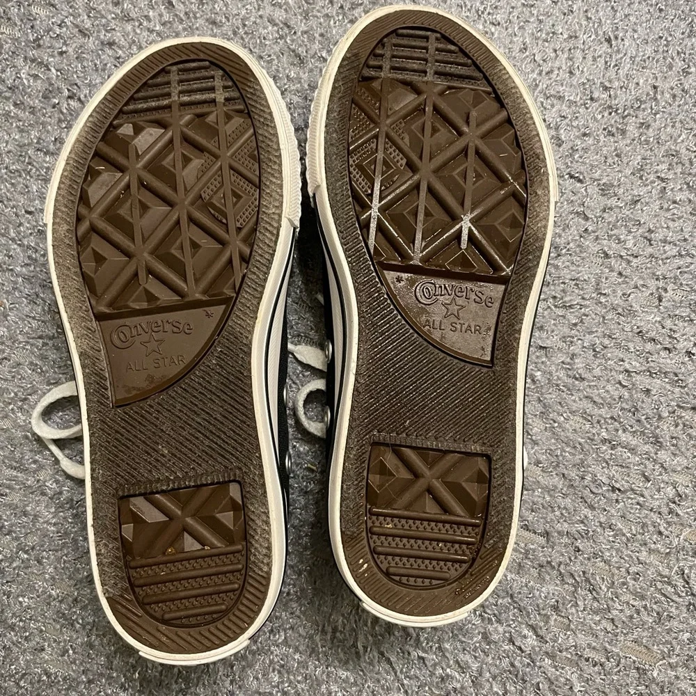 Converse All Stars Kids Black and White Lace Up Sneakers